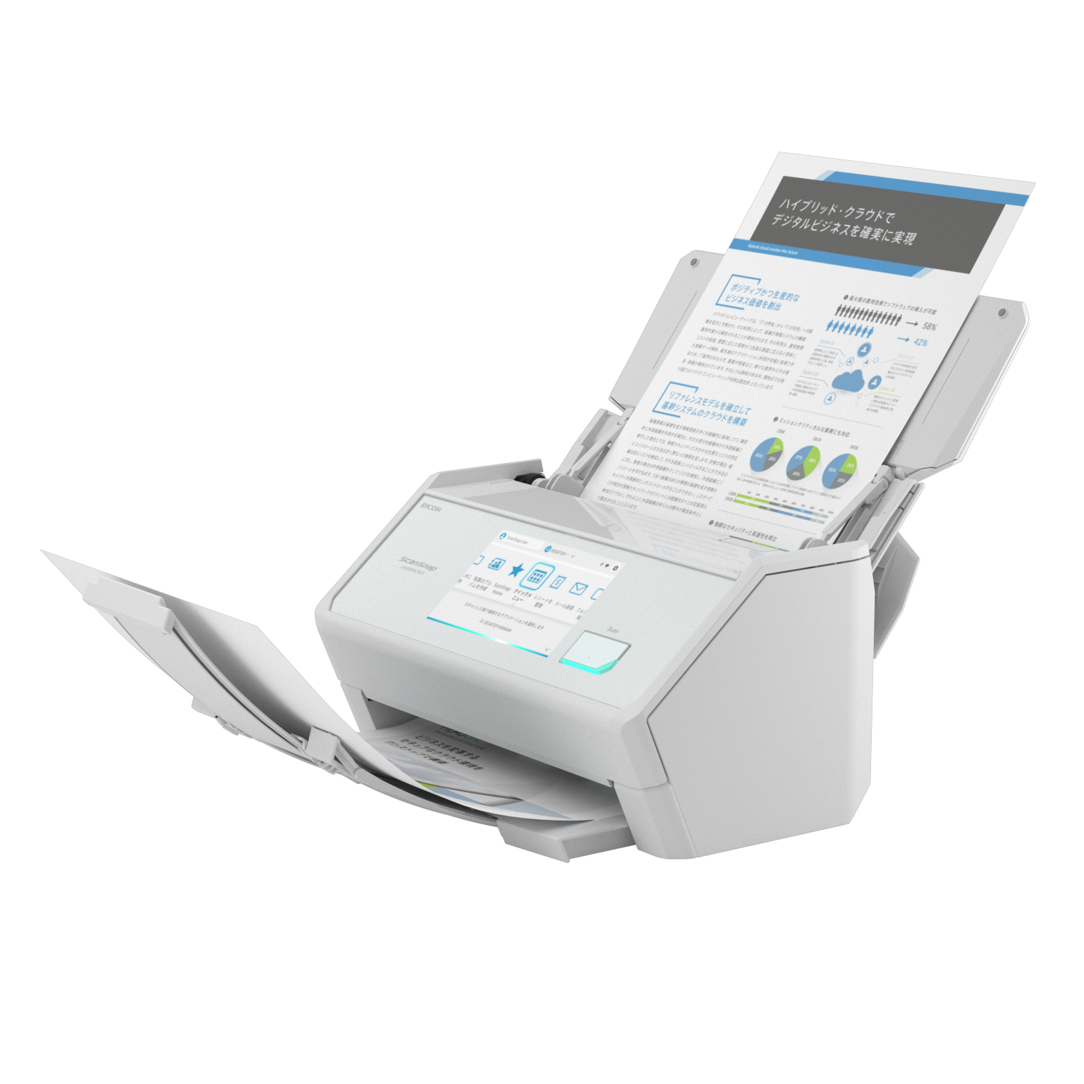 新品未使用　リコー PFU ScanSnap iX1600 スキャナー PFU ScanSnap iX1600 FI-IX1600A [ホワイト] 【スキャナ】 ☆PFU