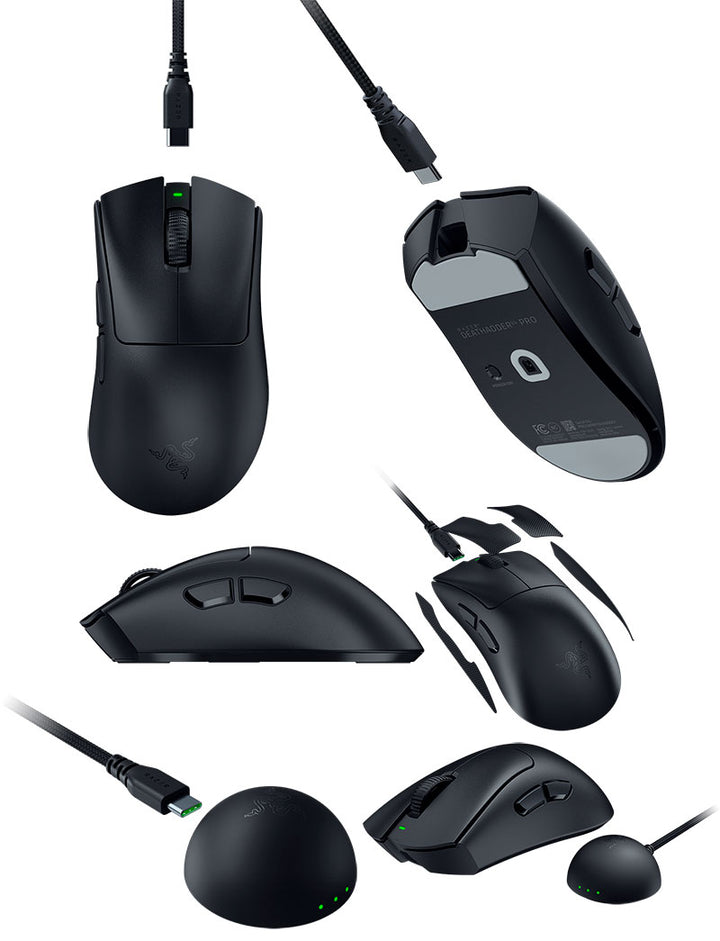 Razer DeathAdder V4 Pro 有線 / 2.4GHz ワイヤレス 両対応 エルゴノミックデザイン 超軽量 eスポーツゲーミングマウス