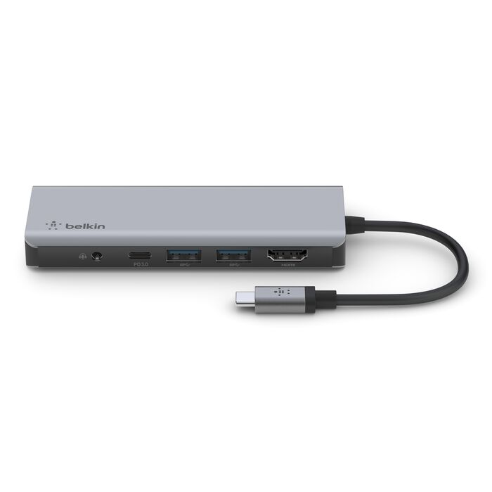 BELKIN Connect USB-C 7-in-1 マルチポートハブ PD対応 100W 4K HDMI / 3.5mm / SD / MicroSD / USB-A x2 / USB-C