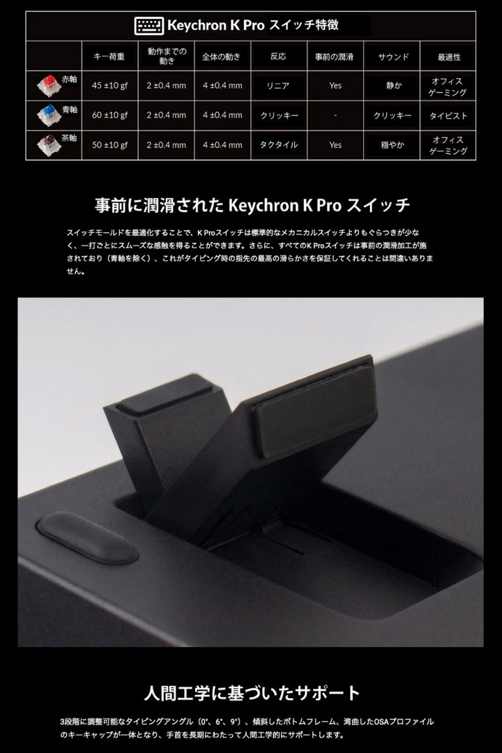 Keychron K2 Pro QMK/VIA 有線 / Bluetooth 5.1 ワイヤレス 両対応 テンキーレス ホットスワップ Keychron K Pro メカニカルキーボード