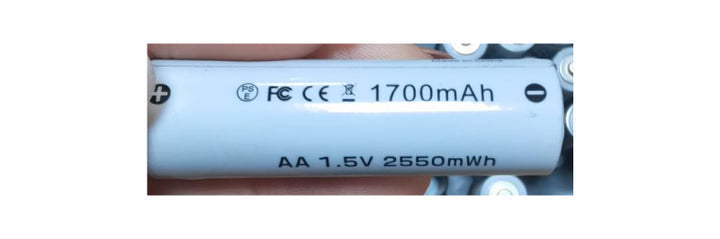 Gloture USBattery-G 1700mAh (2550mWh) USB Type-C 充電対応 単3形 1.5V 乾電池型バッテリー 4本入