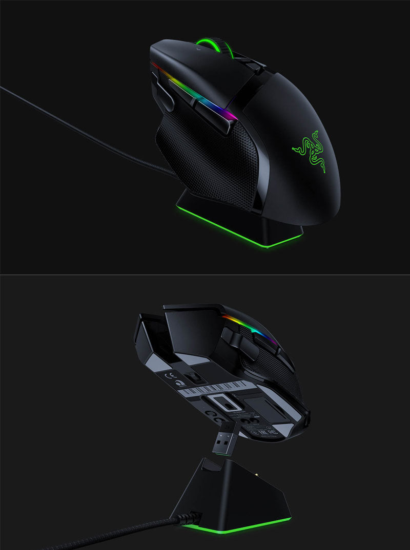 Razer Basilisk Ultimate (充電ドック付き) 有線 / 2.4GHz 両対応 ワイヤレス ゲーミングマウス