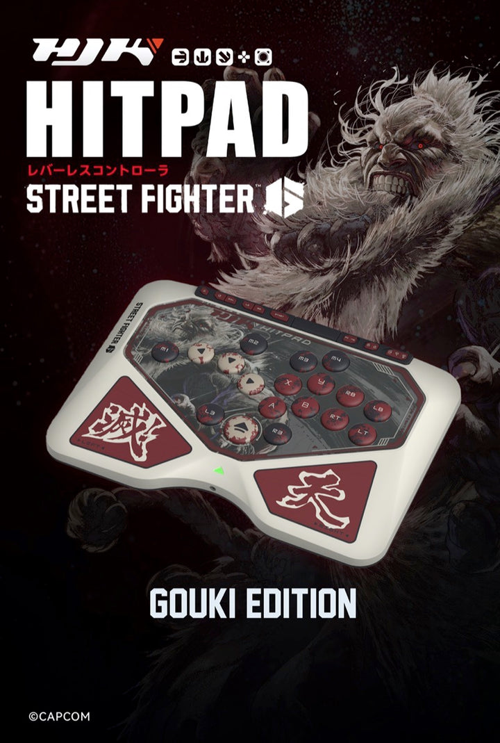 HJK GAMING HJK HITPAD PC/NSW対応 レバーレスコントローラ STREET FIGHTER 6 GOUKI EDITION