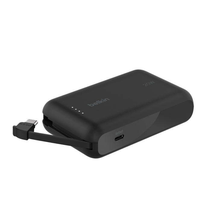 BELKIN BoostCharge 20W ケーブル内蔵 モバイルバッテリー 10000mAh PD対応