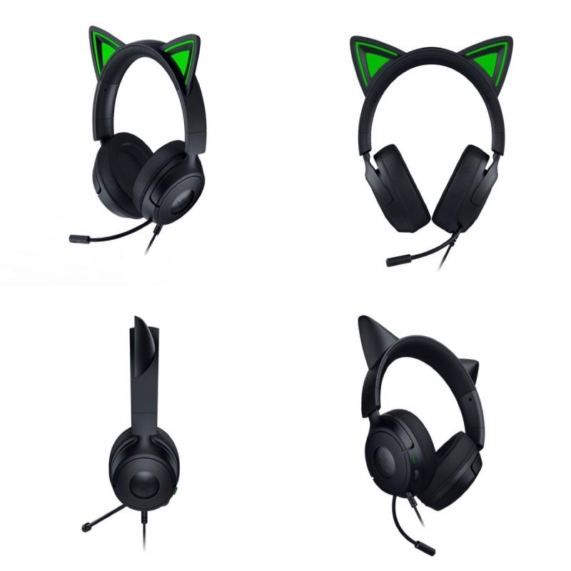 Razer Kraken Kitty V3 X ゲーミング用 有線 ネコミミヘッドセット