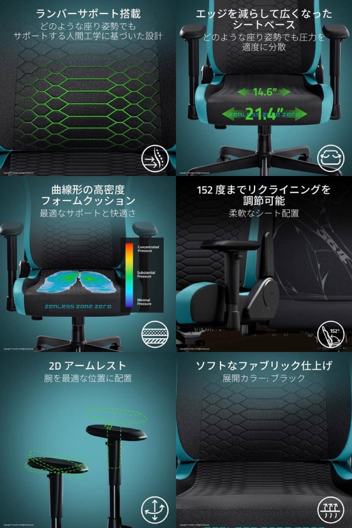 Razer Iskur V2 X Zenless Zone Zero Edition ゲーミングチェア