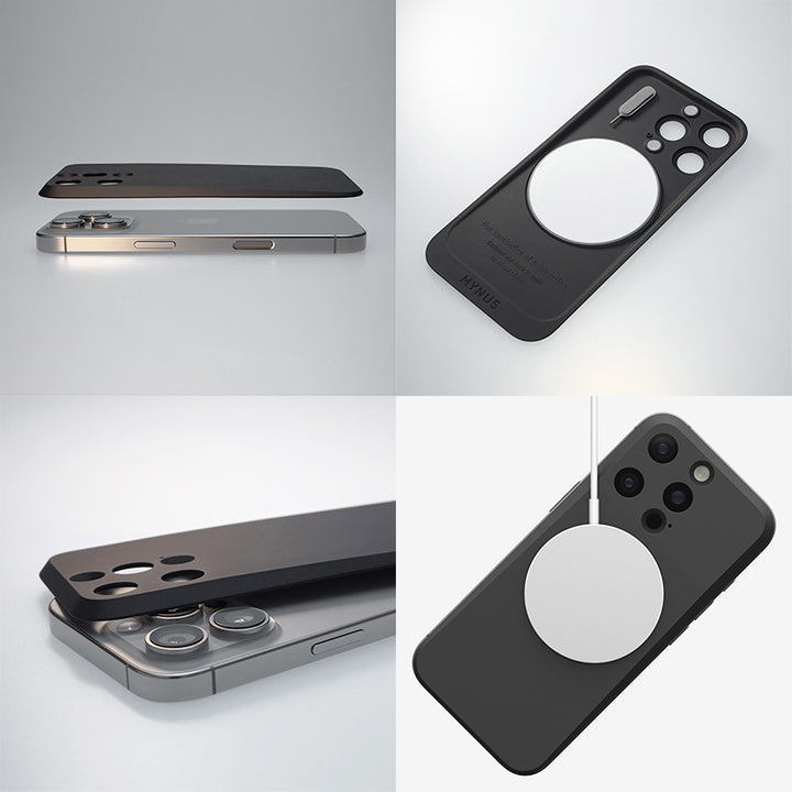 MYNUS iPhone 16 Pro MAGBACK ミニマルデザイン MagSafe対応