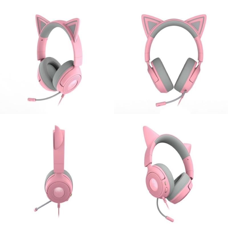 Razer Kraken Kitty V3 X ゲーミング用 有線 ネコミミヘッドセット