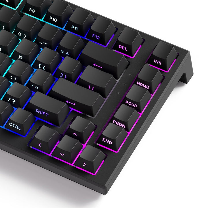 Akko TAC75 HE 75%英語配列 0.005mmラピッドトリガー対応 Astrolink 磁気スイッチ ホットスワップ テンキーレス サイドプリント ダブルショットPBT 8000Hz ポーリングレート 16000Hz スキャンレート SnapKey (SOCD)対応 ARGB対応 高コスパ ゲーミングキーボード