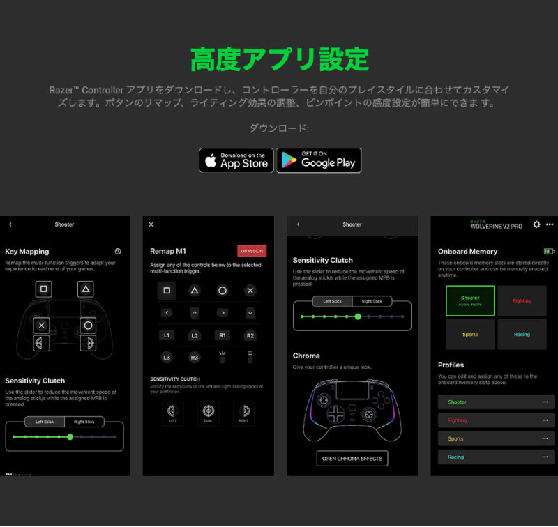 Razer Wolverine V2 Pro PlayStation 公式ライセンス 有線 / 2.4