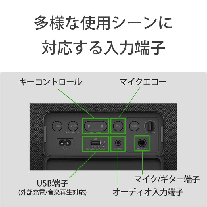 SONY ULT FIELD 7 Bluetooth 5.2 ワイヤレスポータブルスピーカー IP67 防水 防塵 防錆 ブラック