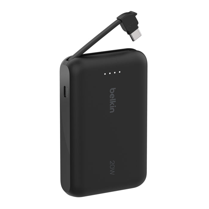 BELKIN BoostCharge 20W ケーブル内蔵 モバイルバッテリー 10000mAh PD対応