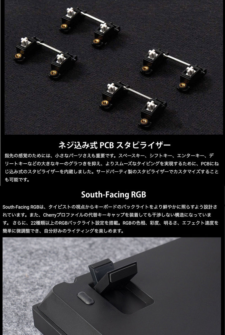 Keychron K10 Max QMK フルサイズ ワイヤレス メカニカルキーボード 日本語配列 ホットスワップ Keychron Super スイッチ PBTダブルショットキーキャップ   Mac / Windows対応