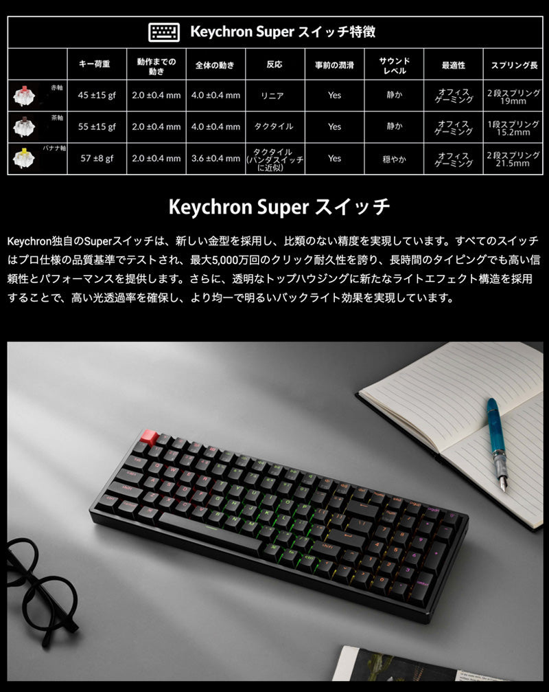 Keychron K4 Version 3 ワイヤレス カスタム・メカニカル