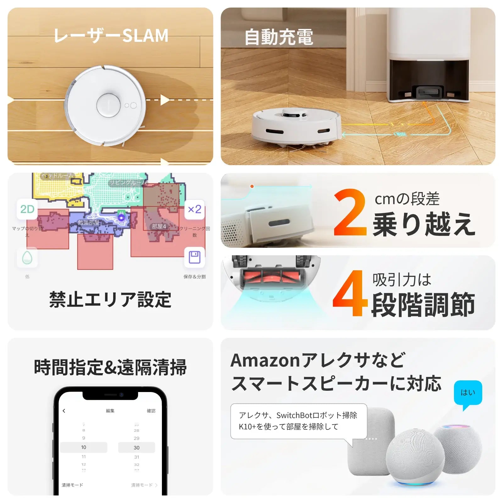 新品　SwitchBot K10+ ロボット掃除機　一年分アクセサリー付属 SwitchBot ロボット掃除機K10+ 専用1年分アクセサリー付属版