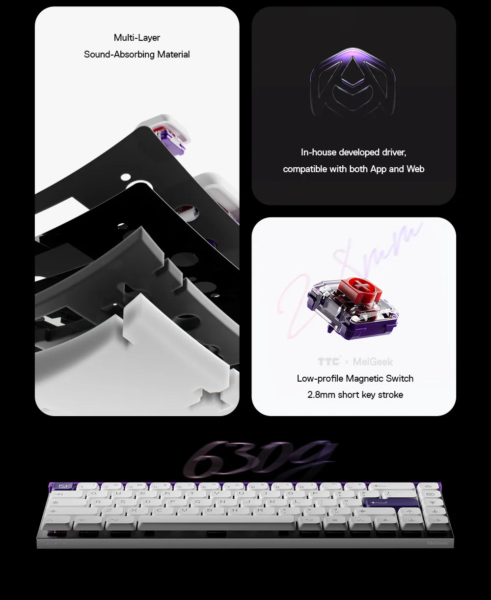 MelGeek MADE68 AIR ラピッドトリガー対応 65% ゲーミングキーボード MelGeek MADE68 AIR ラピッドトリガー対応 65% ゲーミングキーボード