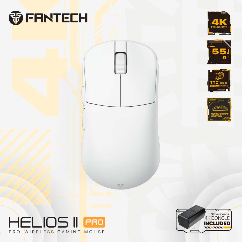 Fantech HELIOS Ⅱ PRO 4K  超軽量 ワイヤレス ゲーミングマウス 4k ポーリング レートドングル 同梱 XD3V3 4K【国内正規品】