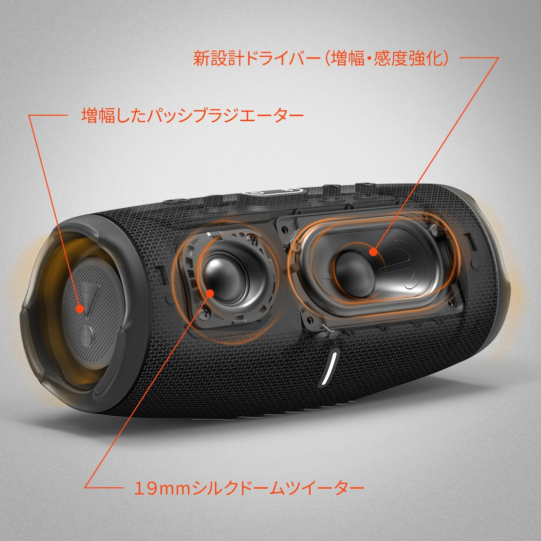 JBL CHARGE 5 スプラッシュ/ダストプルーフ (IP67) 対応 Bluetooth 5.1 スピーカー