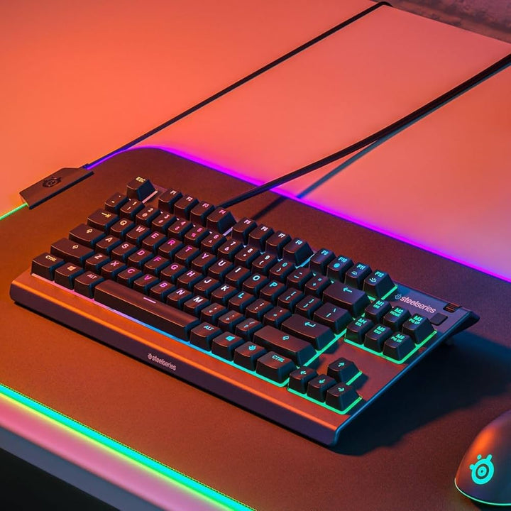SteelSeries Apex 3 TKL  有線 ゲーミングキーボード  日本語配列 / 英語配列 静音スイッチ IP32防滴
