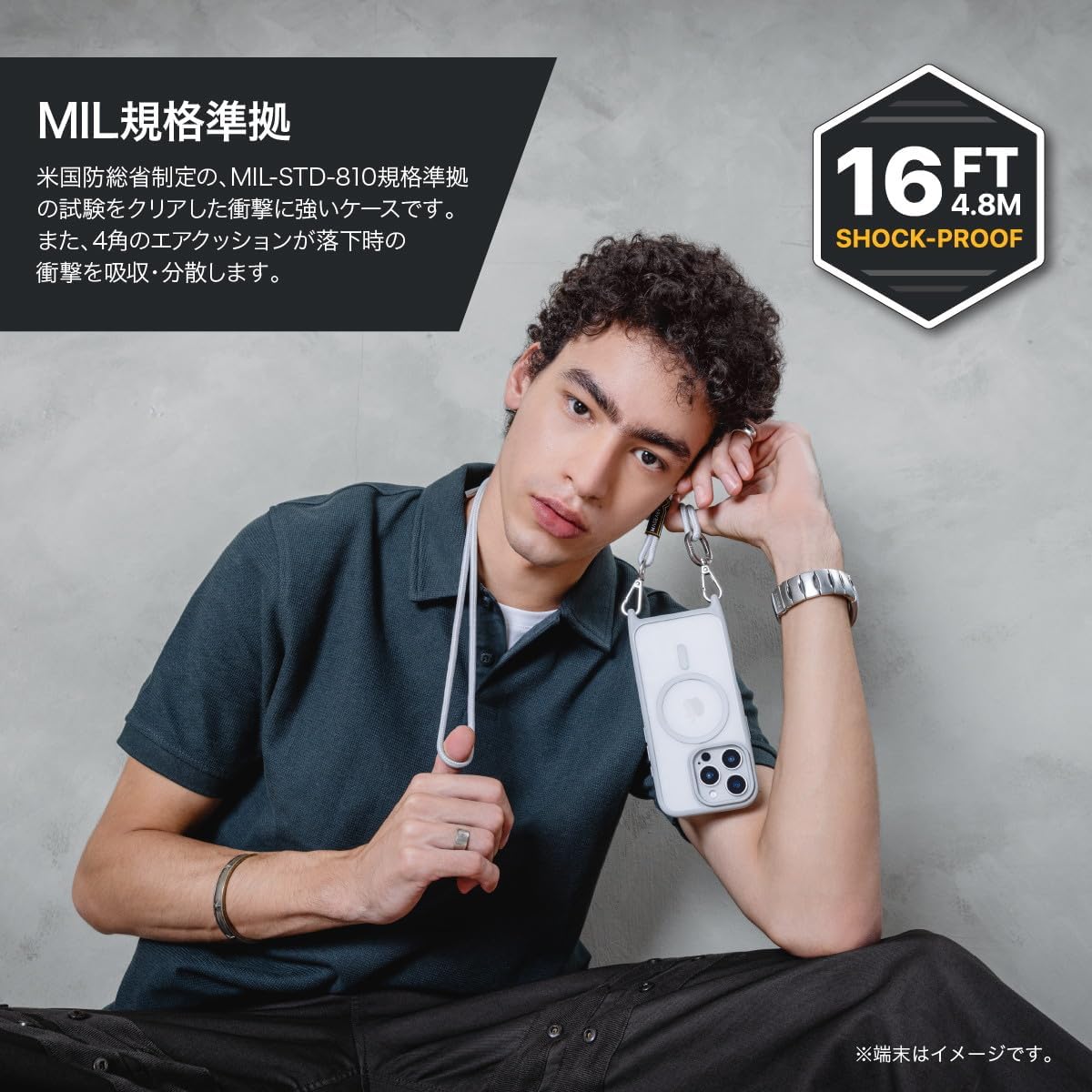MagEasy iPhone 16 シリーズ Roam M MagSefe対応 ストラップ付きケース