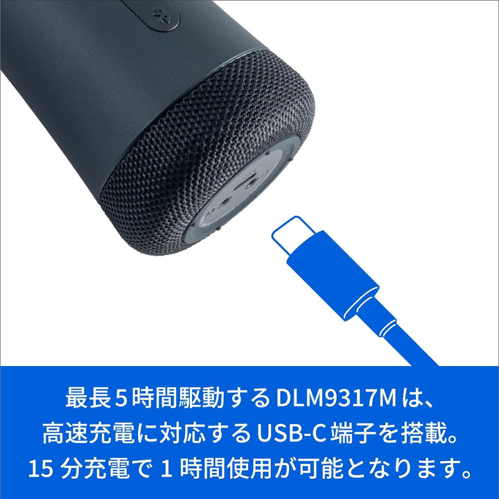 PHILIPS DLM9317C ワイヤレス / 有線 カラオケマイク スピーカー内蔵 ポケカラ カラオケ@DAM  推奨マイク