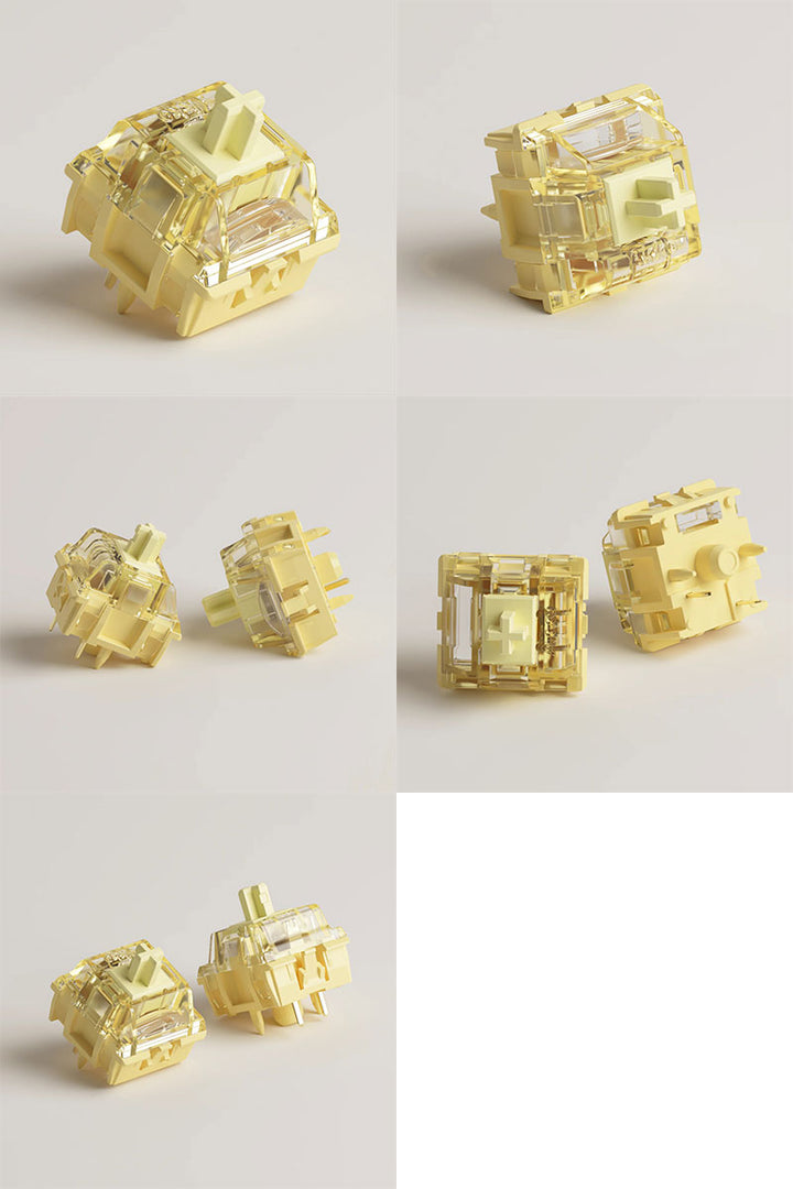 Akko V5 Cream Yellow Pro スイッチ 45pcs メカニカル キーボード用