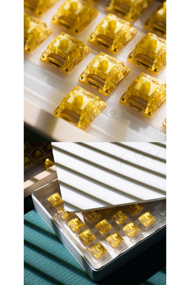 Akko V5 Cream Yellow Pro スイッチ 45pcs メカニカル キーボード用