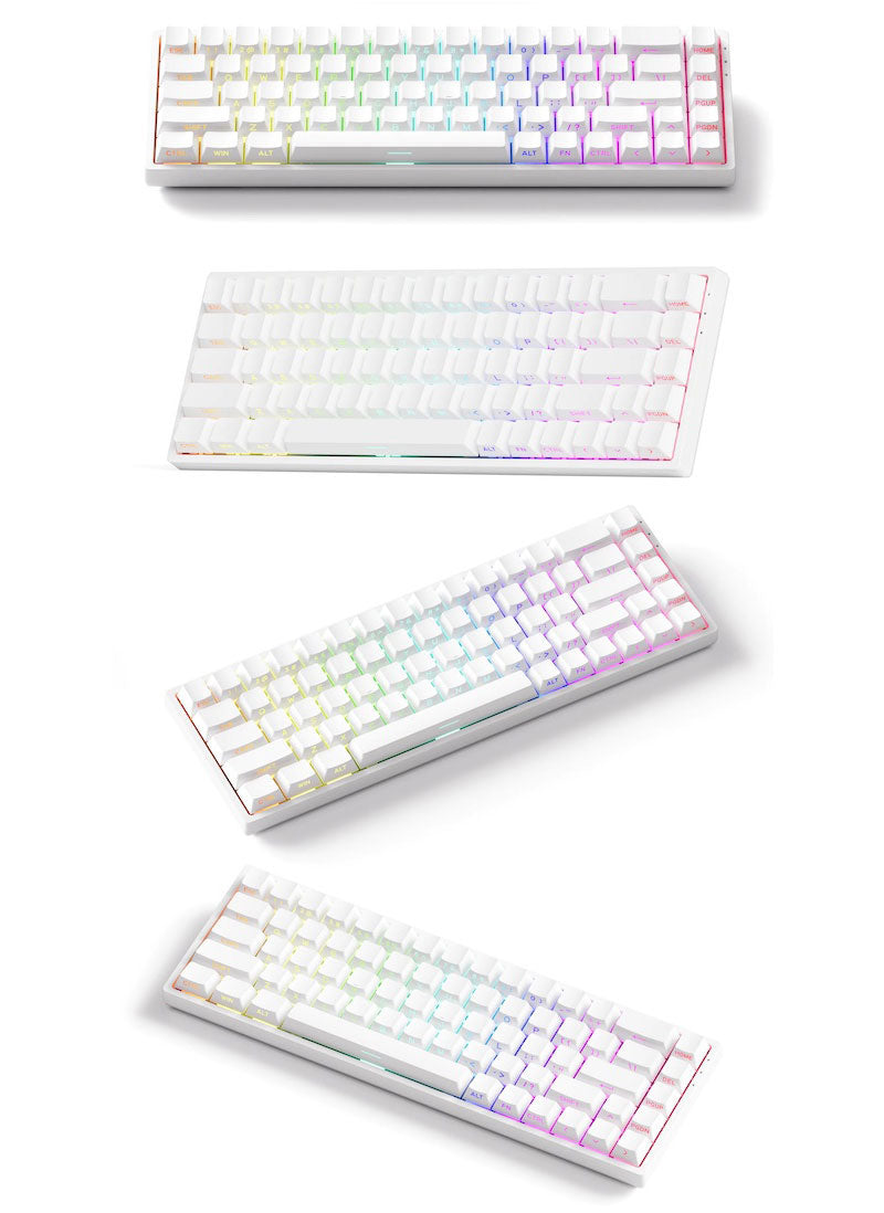 MonsGeek FUN68 HE 0.005mm ラピッドトリガー 65%英語配列 磁気スイッチ Akko Flash Magnetic Switch テンキーレス ホットスワップ サイドプリント ダブルショットPBT 8Kポーリングレート 16Kスキャンレート SnapKey (SOCD)対応 ARGB対応 高コスパ ゲーミングキーボード