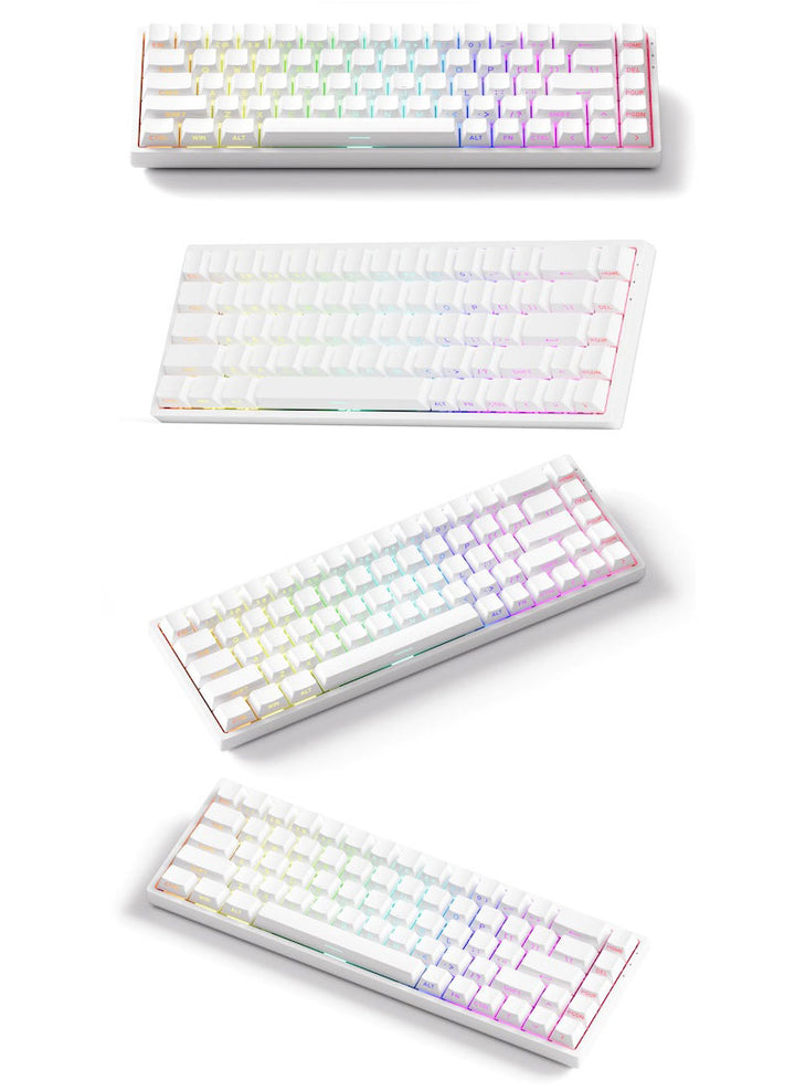 MonsGeek FUN68 HE 0.005mm ラピッドトリガー 65%英語配列 磁気スイッチ Akko Flash Magnetic Switch テンキーレス ホットスワップ サイドプリント ダブルショットPBT 8Kポーリングレート 16Kスキャンレート SnapKey (SOCD)対応 ARGB対応 高コスパ ゲーミングキーボード