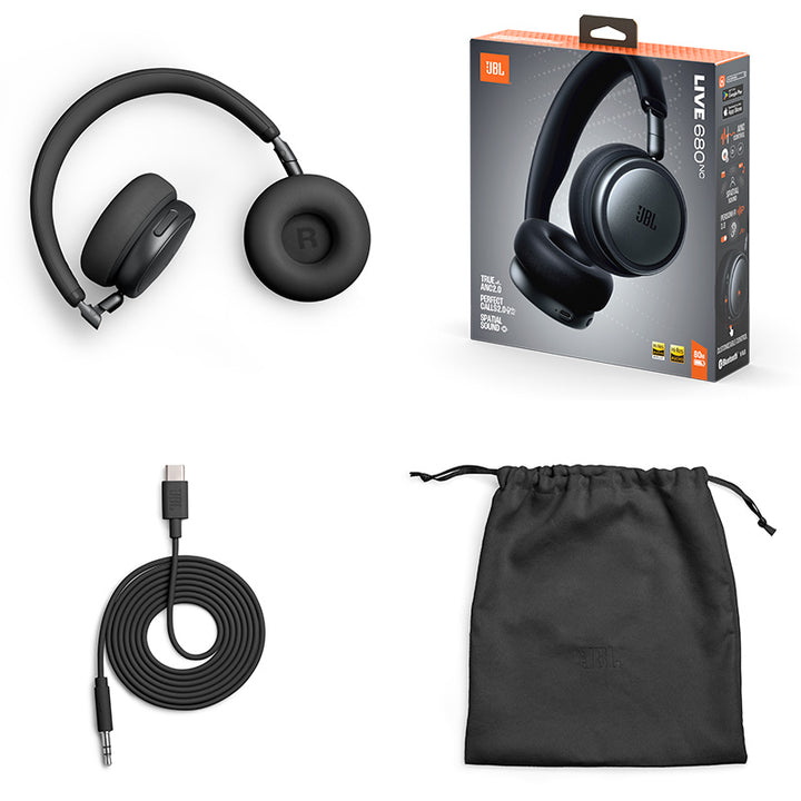 JBL LIVE680NC Bluetooth 6.0 ノイズキャンセリングオンイヤーワイヤレスヘッドホン