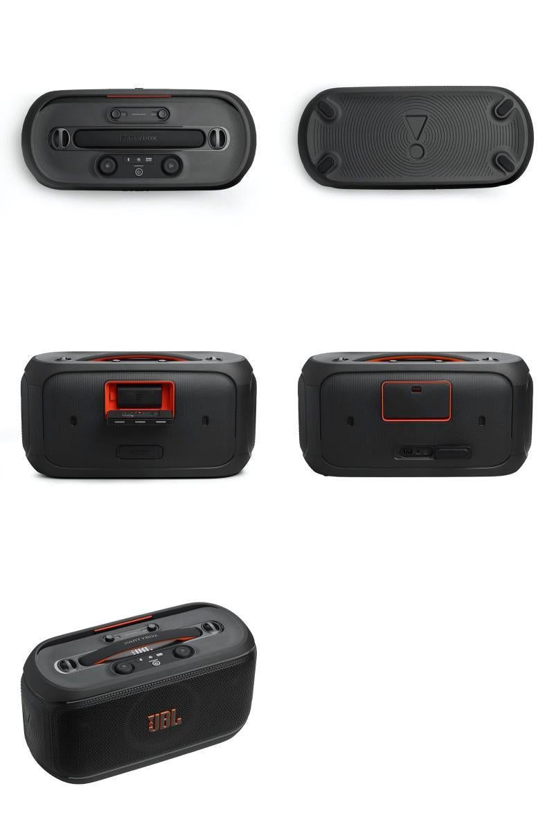 JBL PartyBox On-The-Go 2 ライティング機能搭載 Bluetooth 5.4  ポータブルパーティースピーカー Black