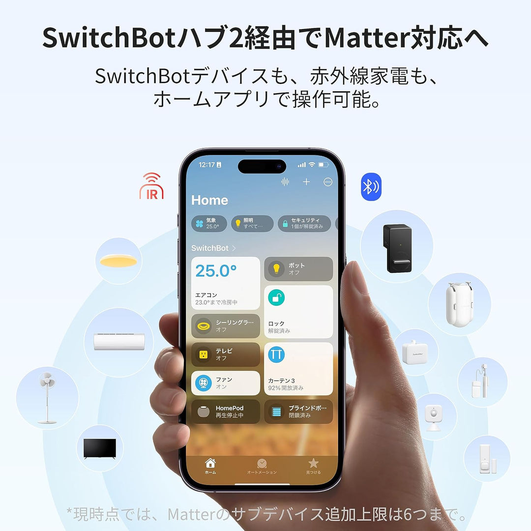 SwitchBot ハブ2 Hub 温湿度計付き 高性能スマートリモコン IoT 家電を遠隔操作