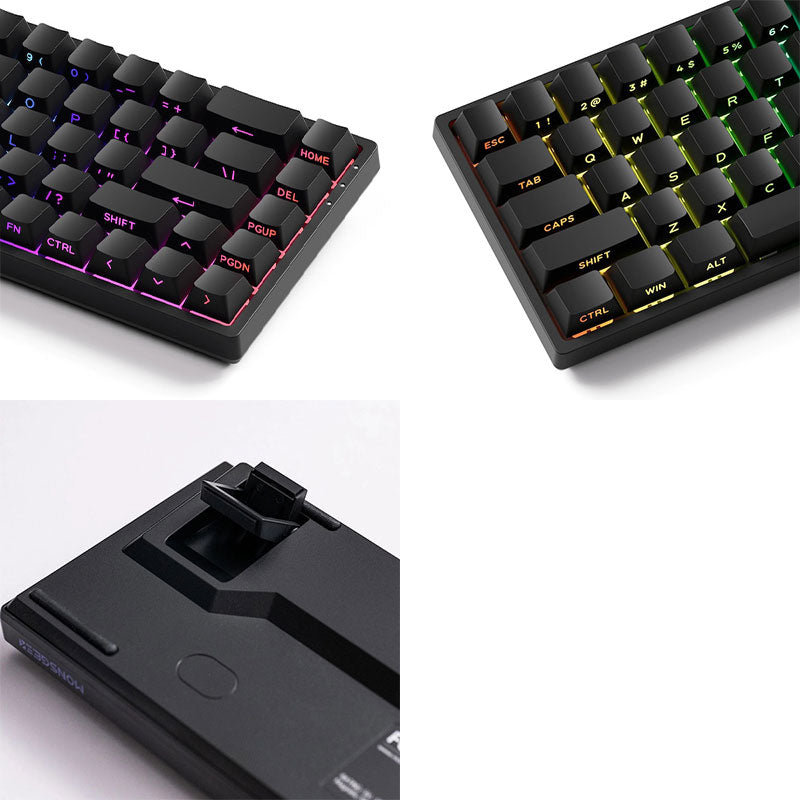 MonsGeek FUN68 HE 0.005mm ラピッドトリガー 65%英語配列 磁気スイッチ Akko Glare Magnetic Switch テンキーレス ホットスワップ サイドプリント ダブルショットPBT 8Kポーリングレート 16Kスキャンレート SnapKey (SOCD)対応 ARGB対応 高コスパ ゲーミングキーボード