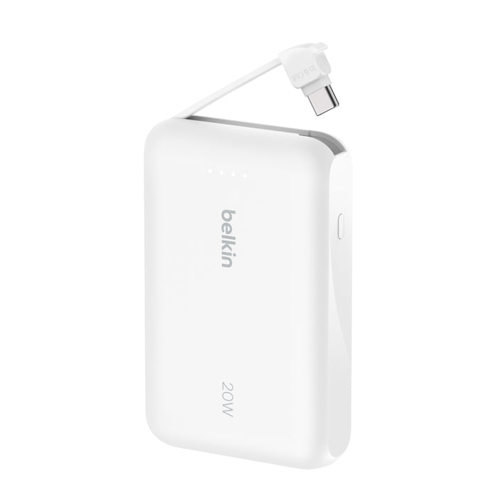 BELKIN BoostCharge 20W ケーブル内蔵 モバイルバッテリー 10000mAh PD対応