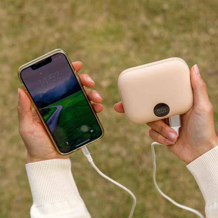 Coolean USB充電式カイロ・バッテリー 9,600mAh あったかPOMI 10秒速温 最大8時間連続使用 温度調節可能