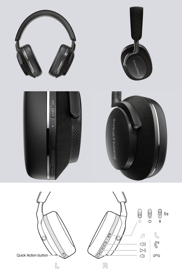 B&W Px7 S2 有線 / Bluetooth 5.2 ワイヤレス 両対応 オーバーイヤー ノイズキャンセリング ヘッドホン