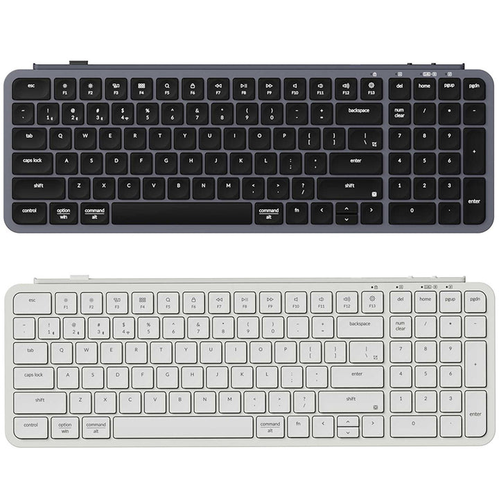 Keychron B2 Pro 有線 / Bluetooth 5.2 / 2.4GHz ワイヤレス 両対応 フルサイズ シザースイッチ ウルトラスリム ワイヤレスキーボード