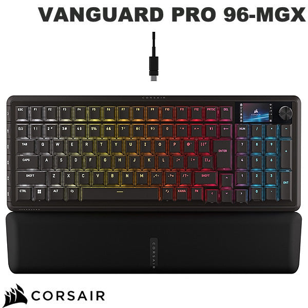 Corsair VANGUARD PRO 96-MGX 日本語配列(かな無し) 有線 96% フルサイズ ホール効果 ホットスワップ ゲーミングキーボード