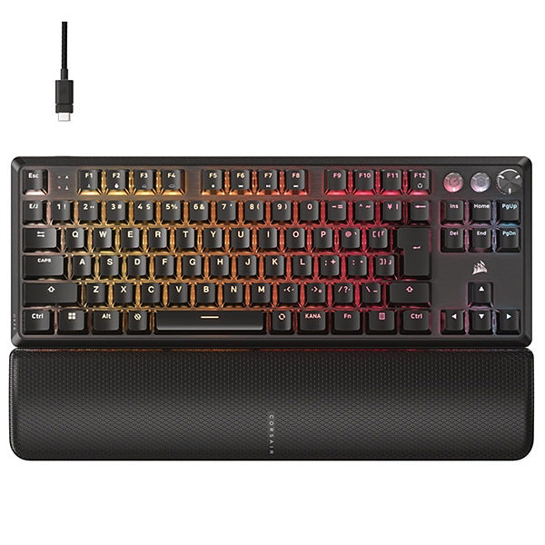 Corsair K70 PRO TKL-MGX v2 日本語配列 カナなし 有線 テンキーレス 高性能ホール効果 プログラム可能ゲーミングキーボード
