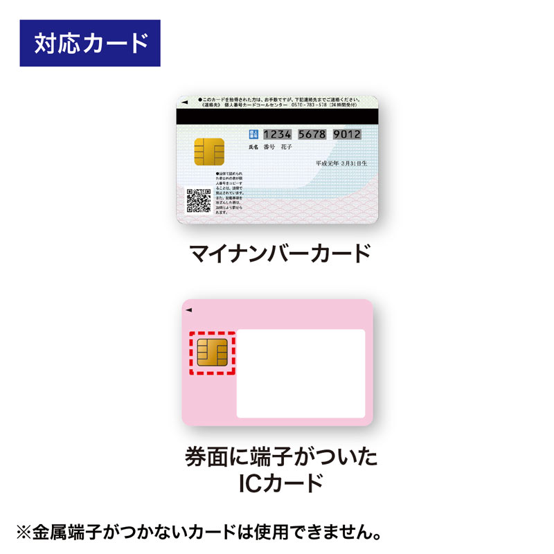SANWA 接触型 ICカードリーダーライター 公的個人認証 / e-Tax