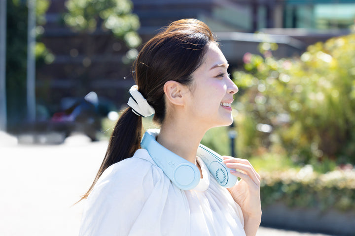 ELAiCE iFan CollarIce Ice 25 ペルチエ冷却プレート付き パワフルネックファン ポータブル扇風機 ペルチェ式 首掛け扇風機 暑さ対策