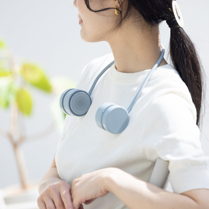 ELAiCE iFan Reel 25 折り畳み式 コンパクトネックファン ポータブル扇風機 首掛け扇風機 暑さ対策