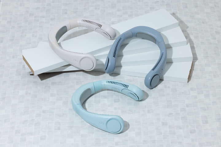 ELAiCE iFan CollarIce Ice 25 ペルチエ冷却プレート付き パワフルネックファン ポータブル扇風機 ペルチェ式 首掛け扇風機 暑さ対策