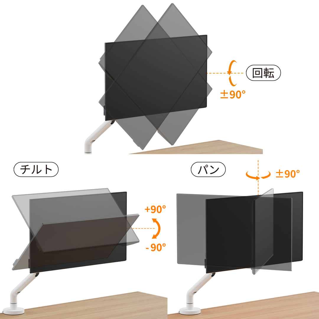 ARCHISS Monitor Arm Basic メカニカルスプリング式 液晶モニターアーム