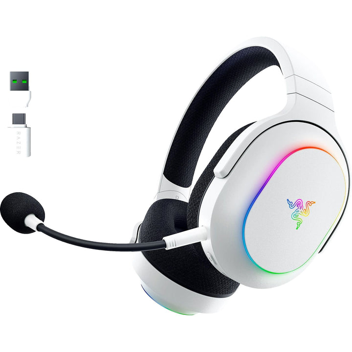 Razer Barracuda X Chroma ワイヤレス ゲーミングヘッドセット White Edition  2.4GHz / Bluetooth 5.2