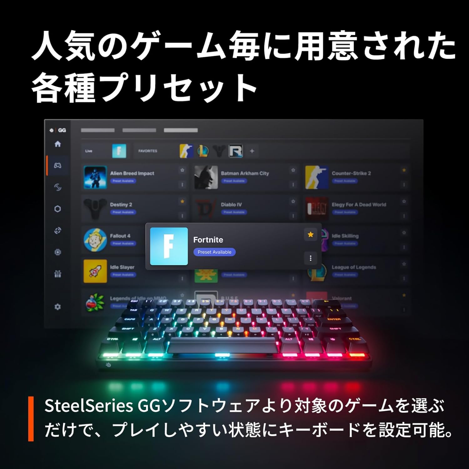 ゲーミングキーボードAPEX PRO MINI ソフトバンクセレクション