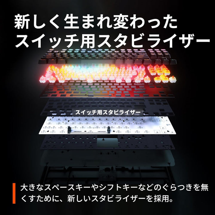 SteelSeries Apex Pro Mini Gen 3 ラピッドトリガー 搭載 ゲーミングキーボード OmniPointスイッチ