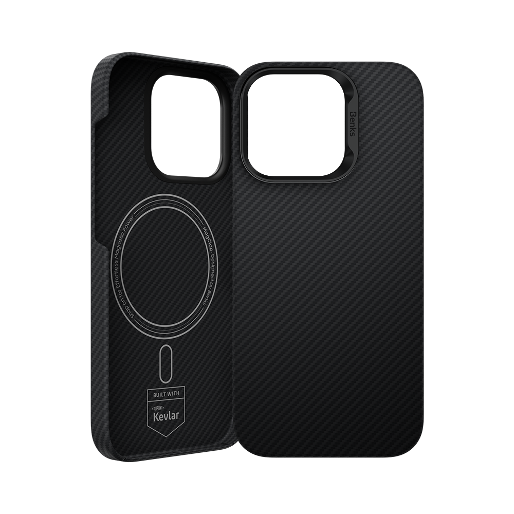 Benks iPhone 16 Pro/ Pro Max  対応 Montage ArmorPro Kevlar ケブラーファイバーケース デュポン社認定 MagSafe対応 スマホケース アイフォン