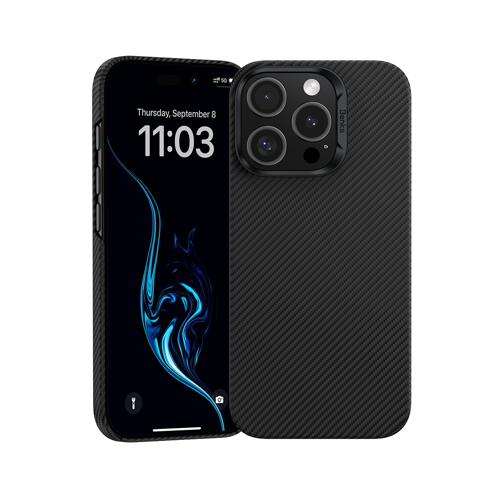 Benks iPhone 16 Pro/ Pro Max  対応 Montage ArmorPro Kevlar ケブラーファイバーケース デュポン社認定 MagSafe対応 スマホケース アイフォン