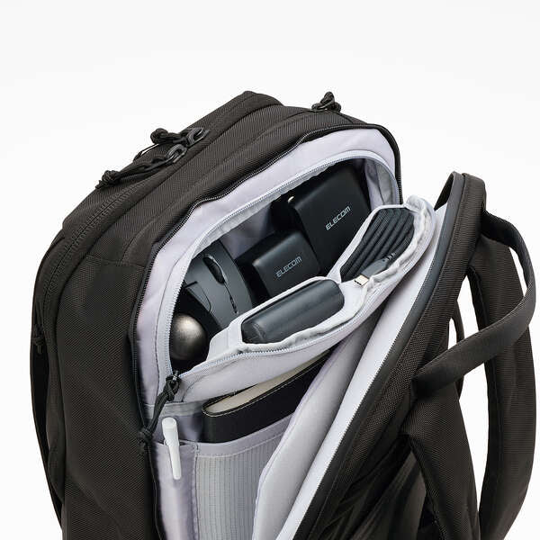 エレコム バックパック MNL CITY PACK CORDURA Ballistic 15.6inch 21L ブラック リュック ビジネス 出張 旅行 BM-MNLBP02BK